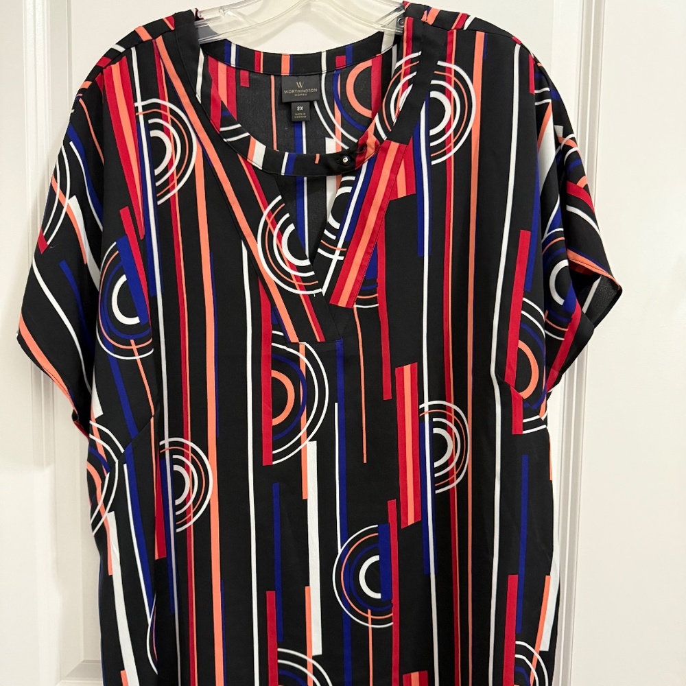 Worthington Woman short sleeve top. Size 2X